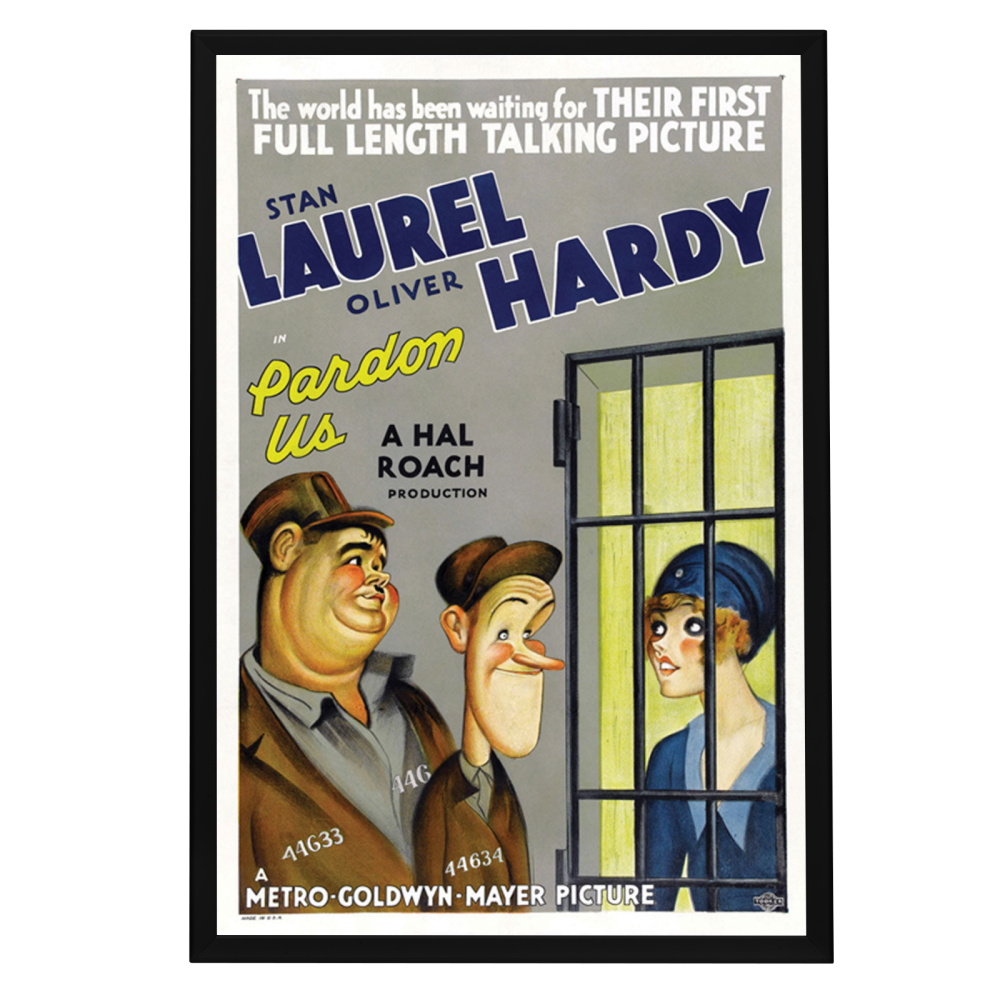 "Pardon Us" (1931) Framed Movie Poster