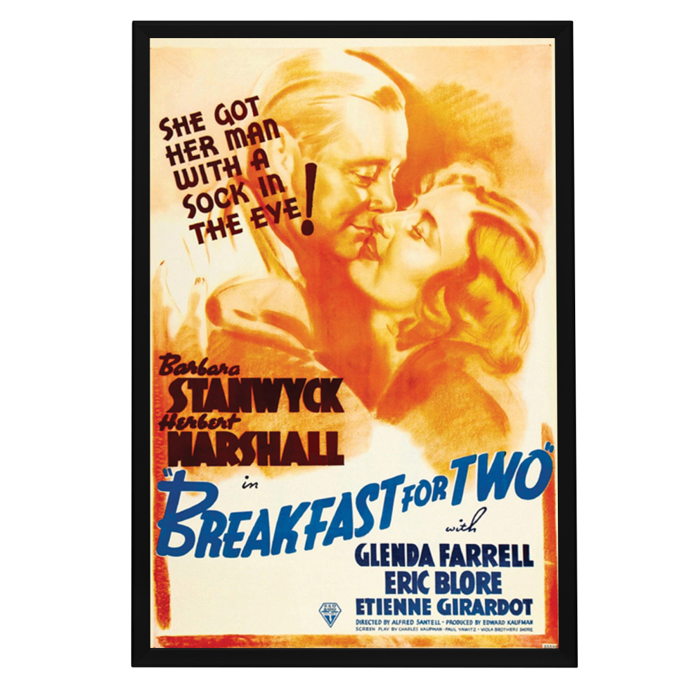 "Breakfast For Two" (1937) Framed Movie Poster