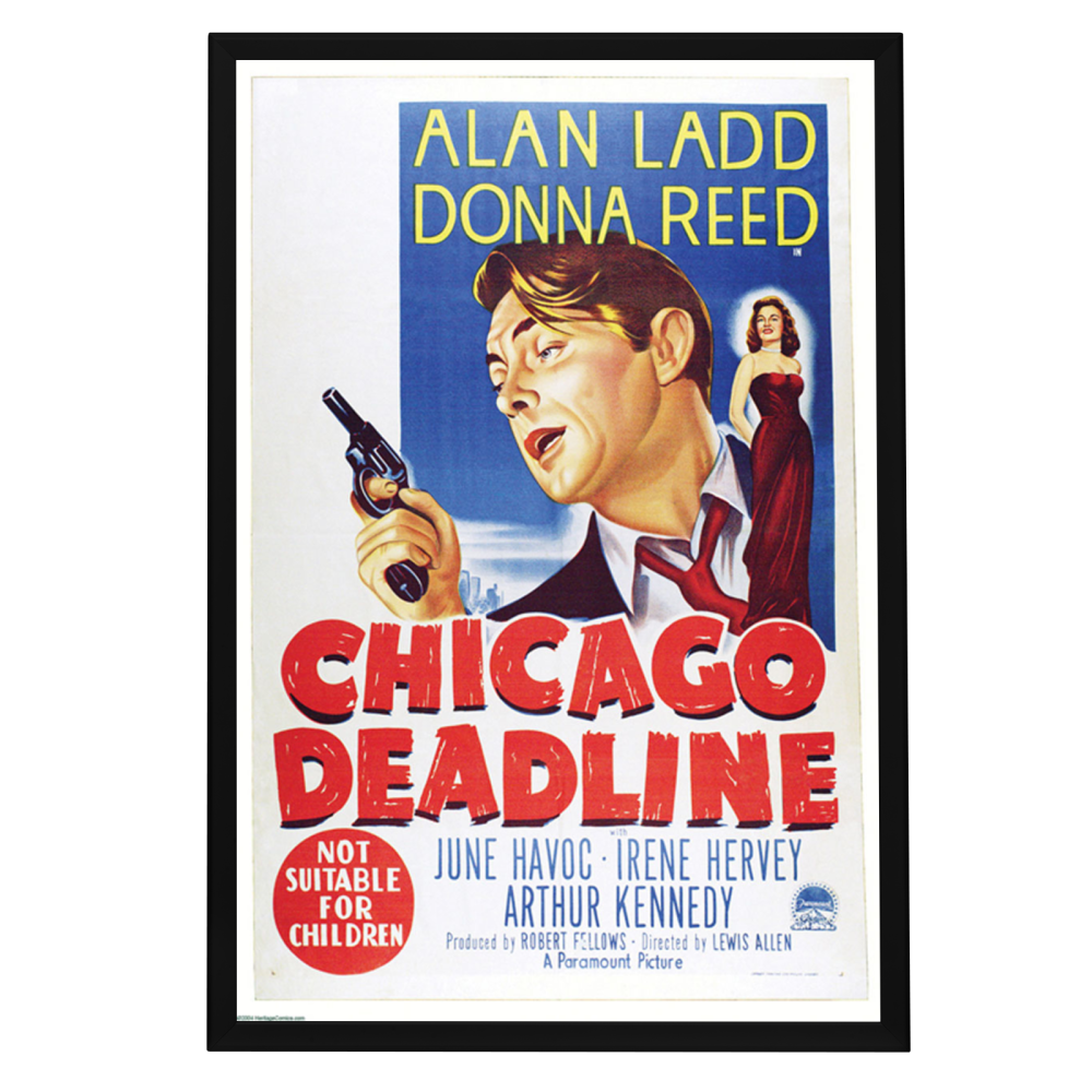"Chicago Deadline" (1949) Framed Movie Poster