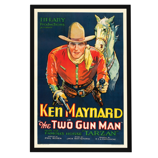 "Two Gun Man" (1931) Framed Movie Poster