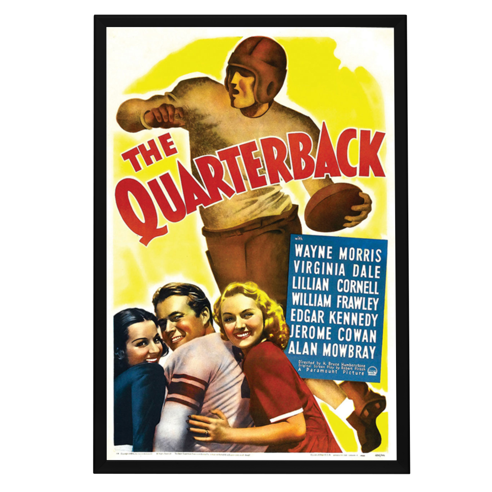 "Quarterback" (1940) Framed Movie Poster