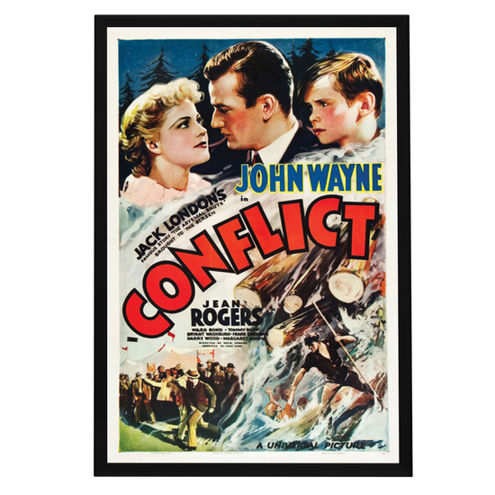 "Conflict" (1936) Framed Movie Poster