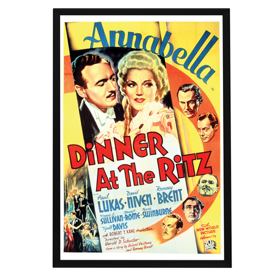 "Dinner At The Ritz" (1937) Framed Movie Poster