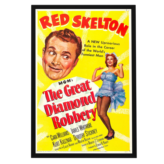 "Great Diamond Robbery" (1954) Framed Movie Poster