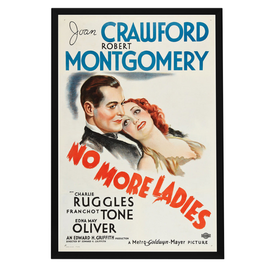 "No More Ladies" (1935) Framed Movie Poster