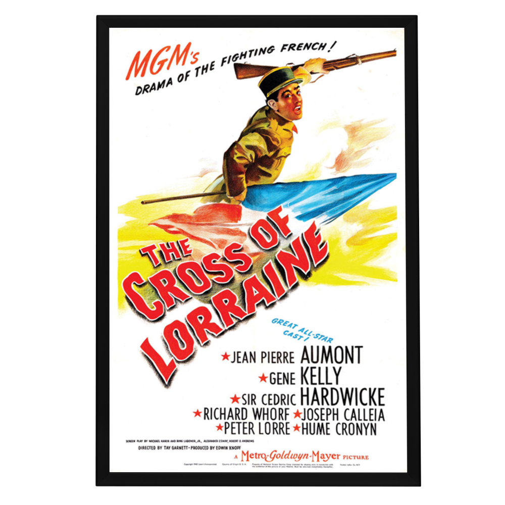 "Cross Of Lorraine" (1943) Framed Movie Poster