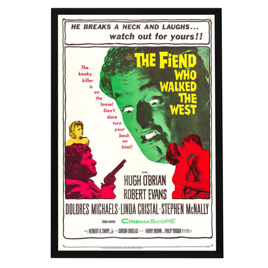 "Fiend Who Walked The West" (1958) Framed Movie Poster