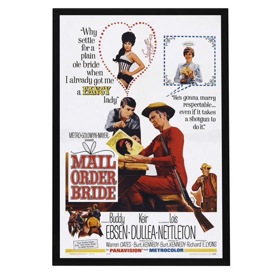 "Mail Order Bride" (1964) Framed Movie Poster