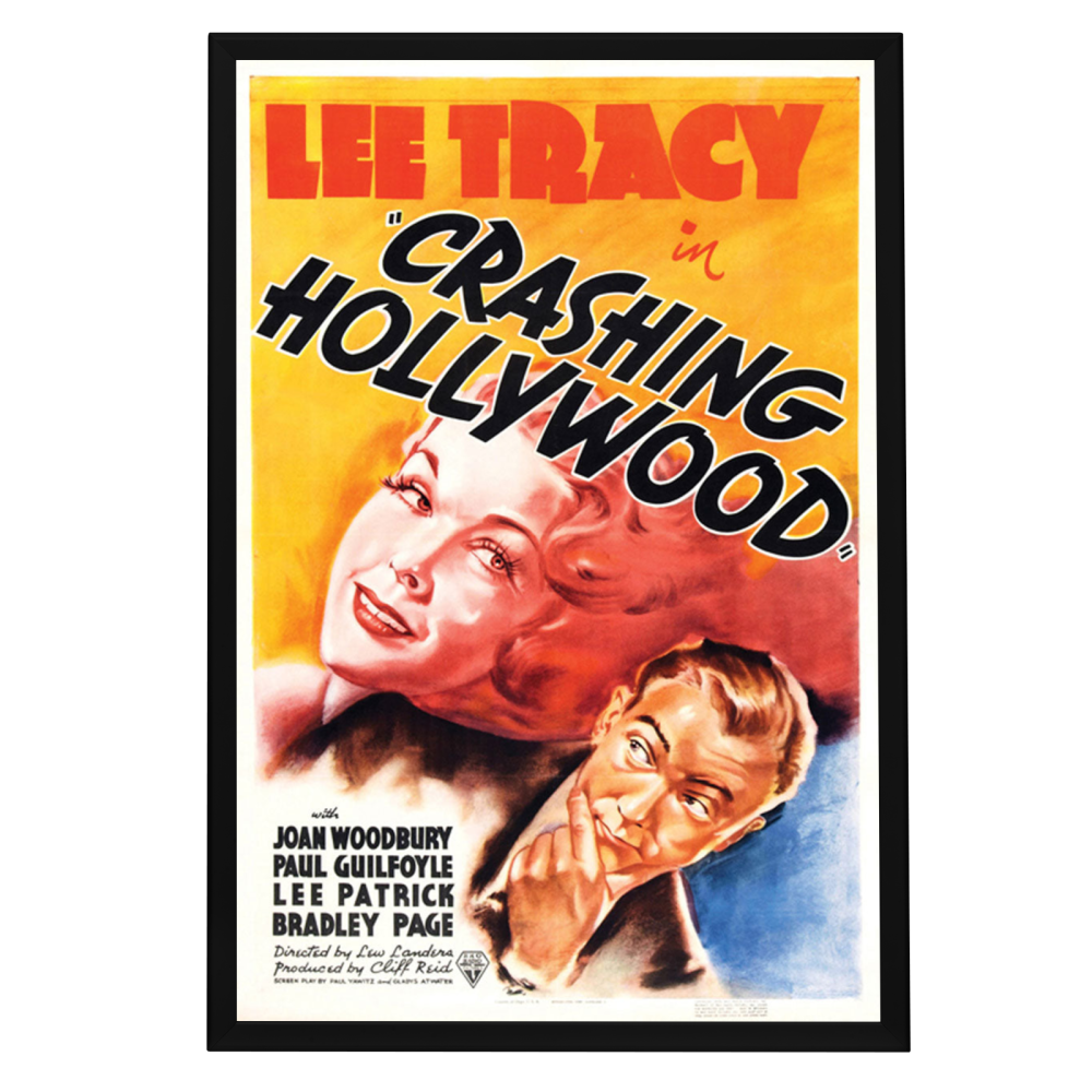 "Crashing Hollywood" (1938) Framed Movie Poster