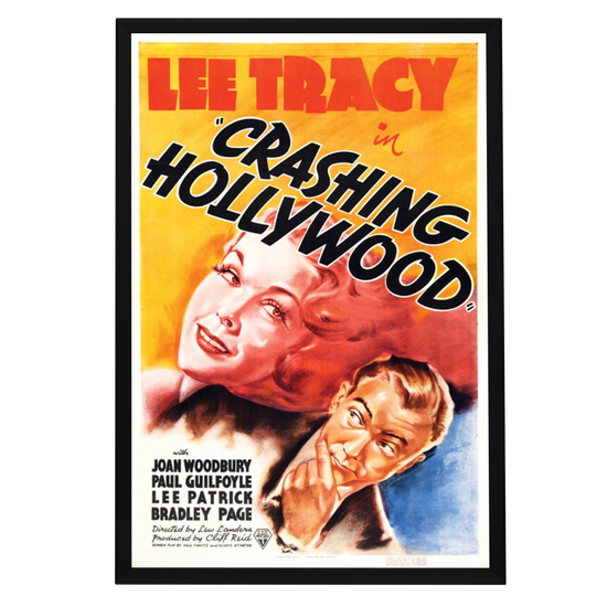 "Crashing Hollywood" (1938) Framed Movie Poster