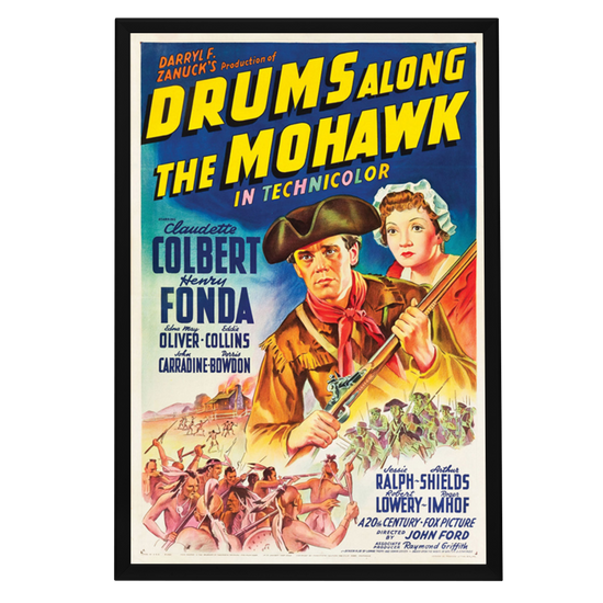 "Drums Along The Mohawk" (1939) Framed Movie Poster