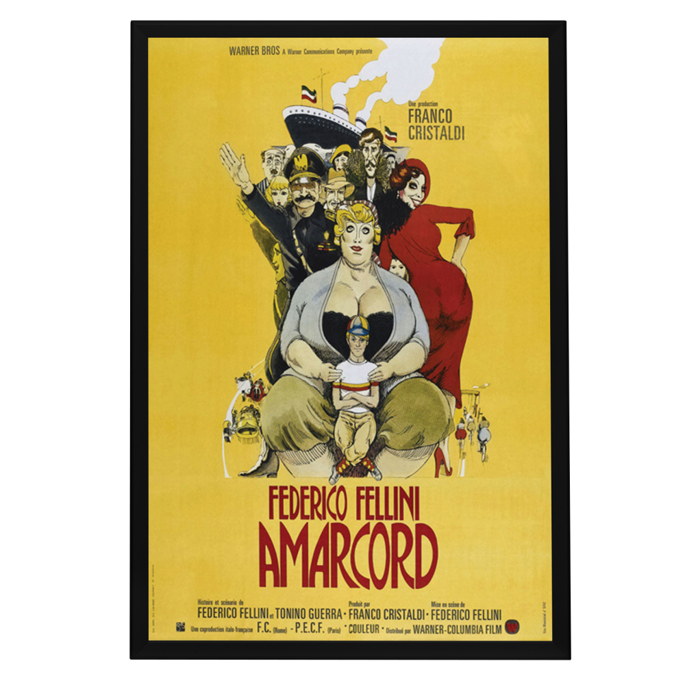 "Amarcord" (1973) Framed Movie Poster