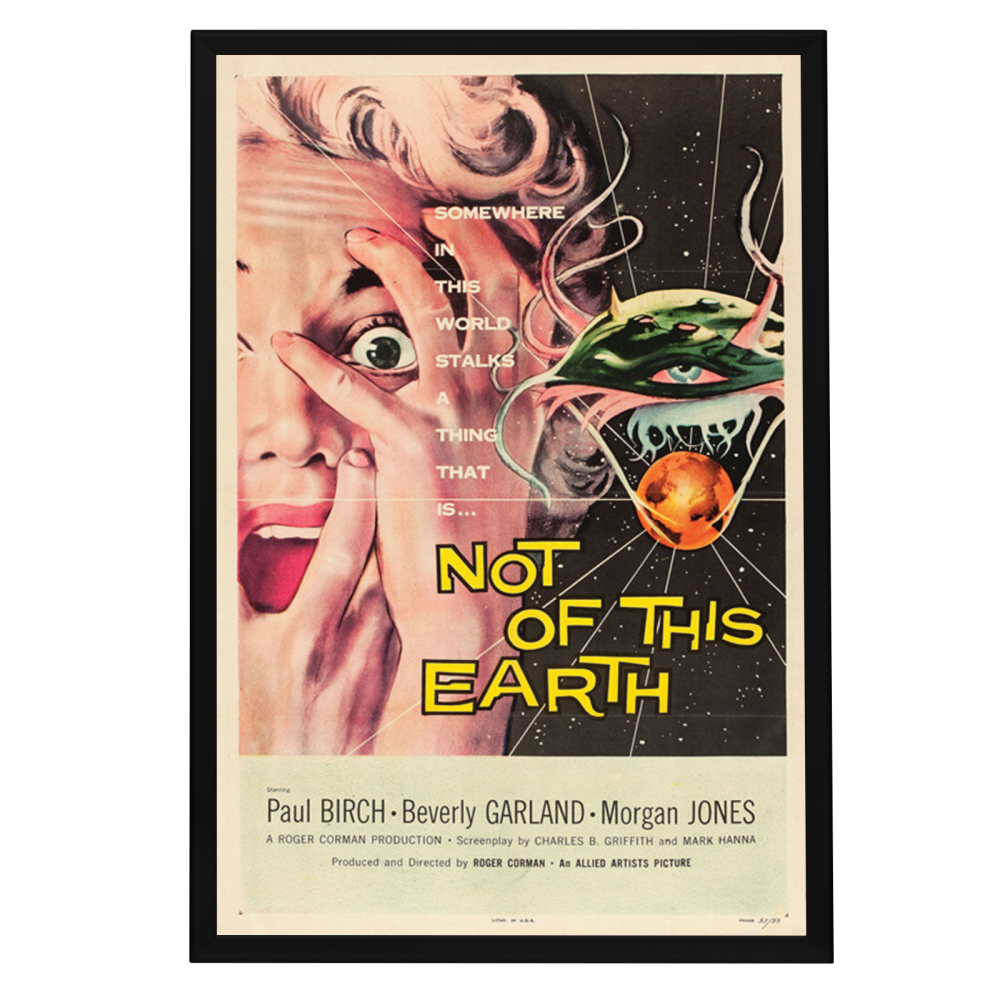 "Not Of This Earth" (1957) Framed Movie Poster