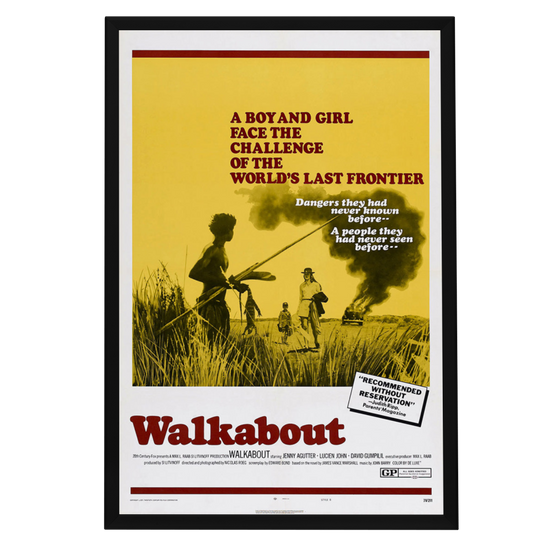 "Walkabout" (1971) Framed Movie Poster