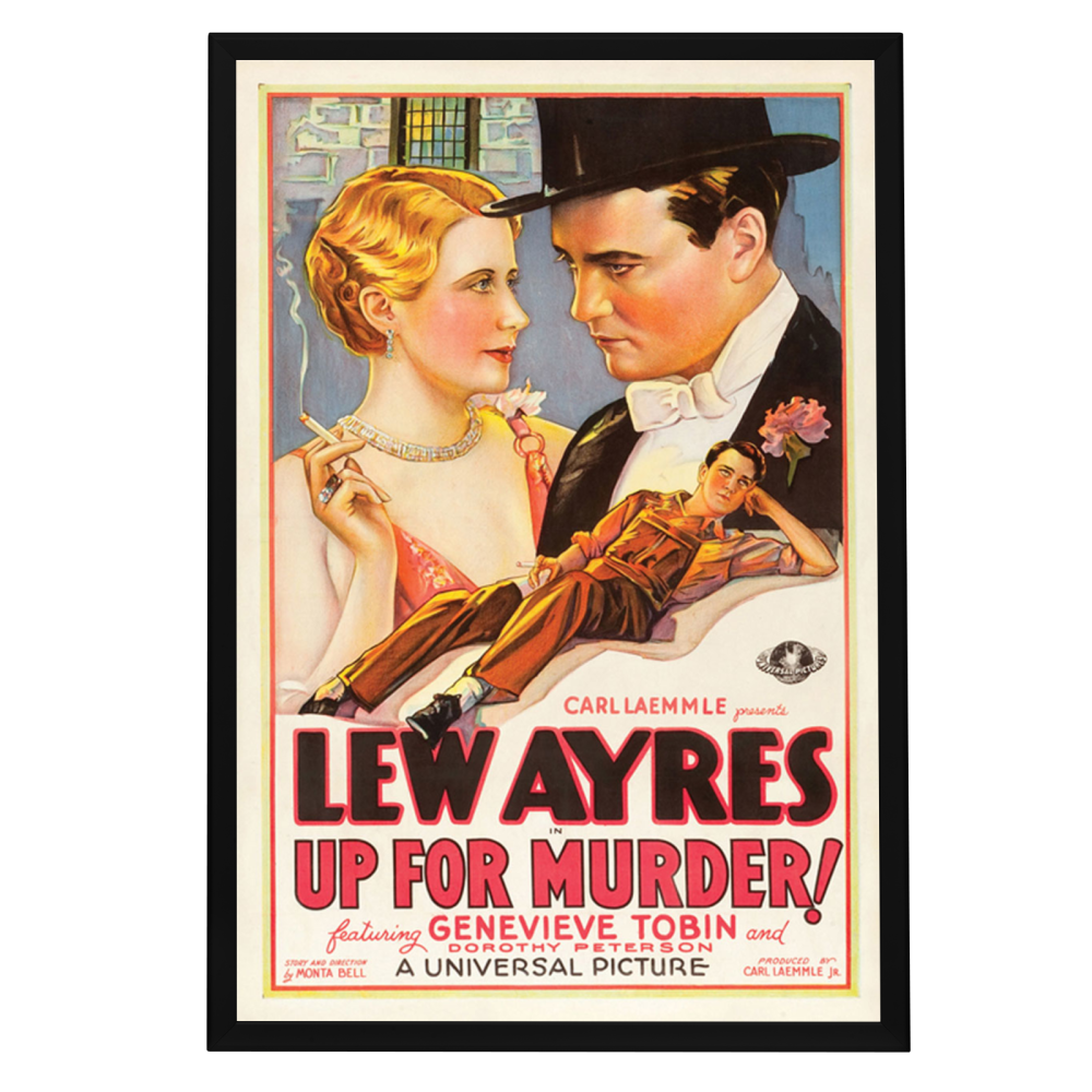 "Up For Murder" (1931) Framed Movie Poster