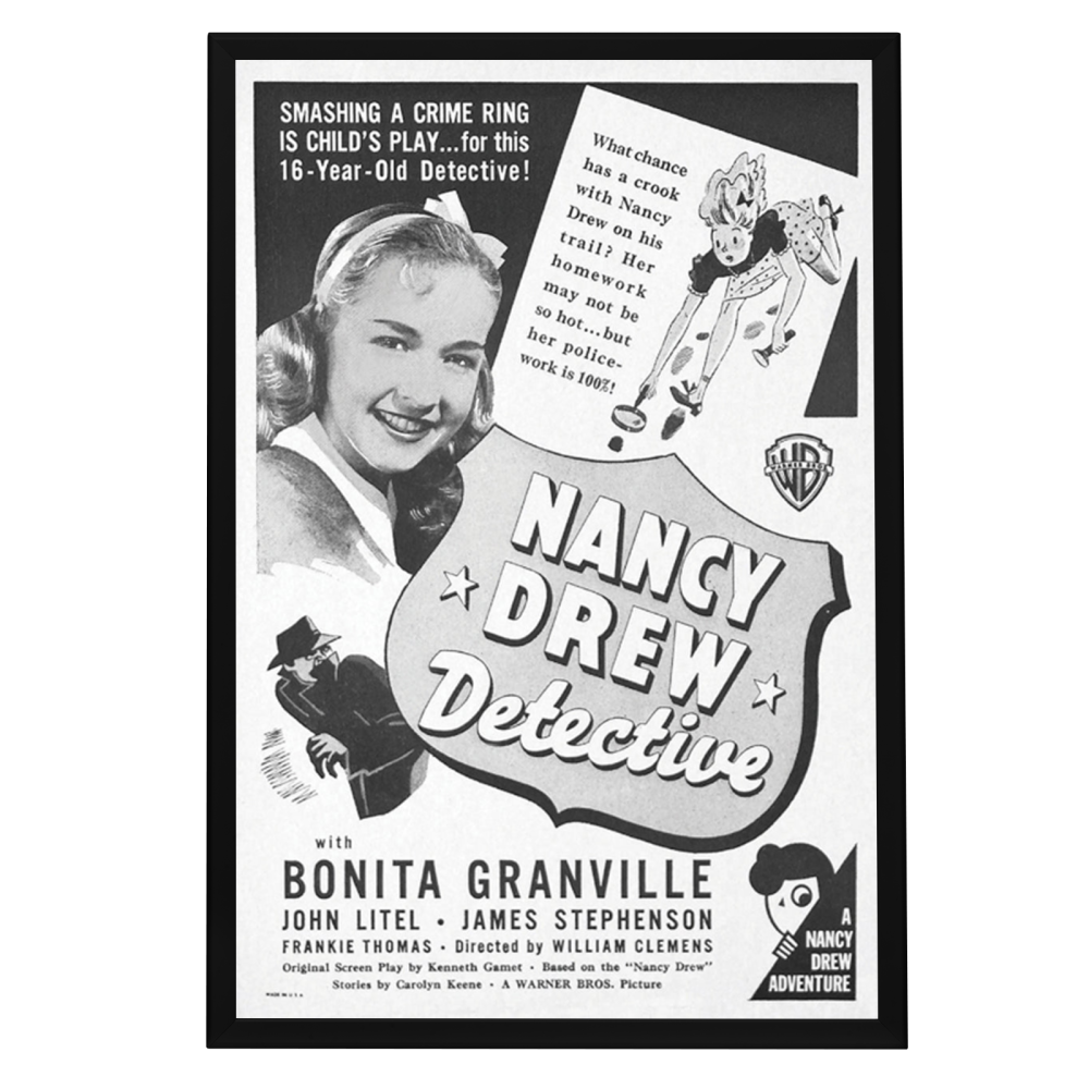 "Nancy Drew: Detective" (1938) Framed Movie Poster