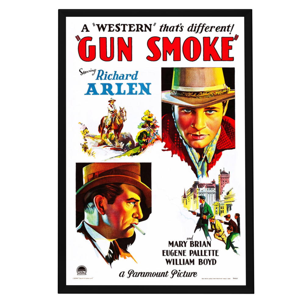 "Gun Smoke" (1931) Framed Movie Poster