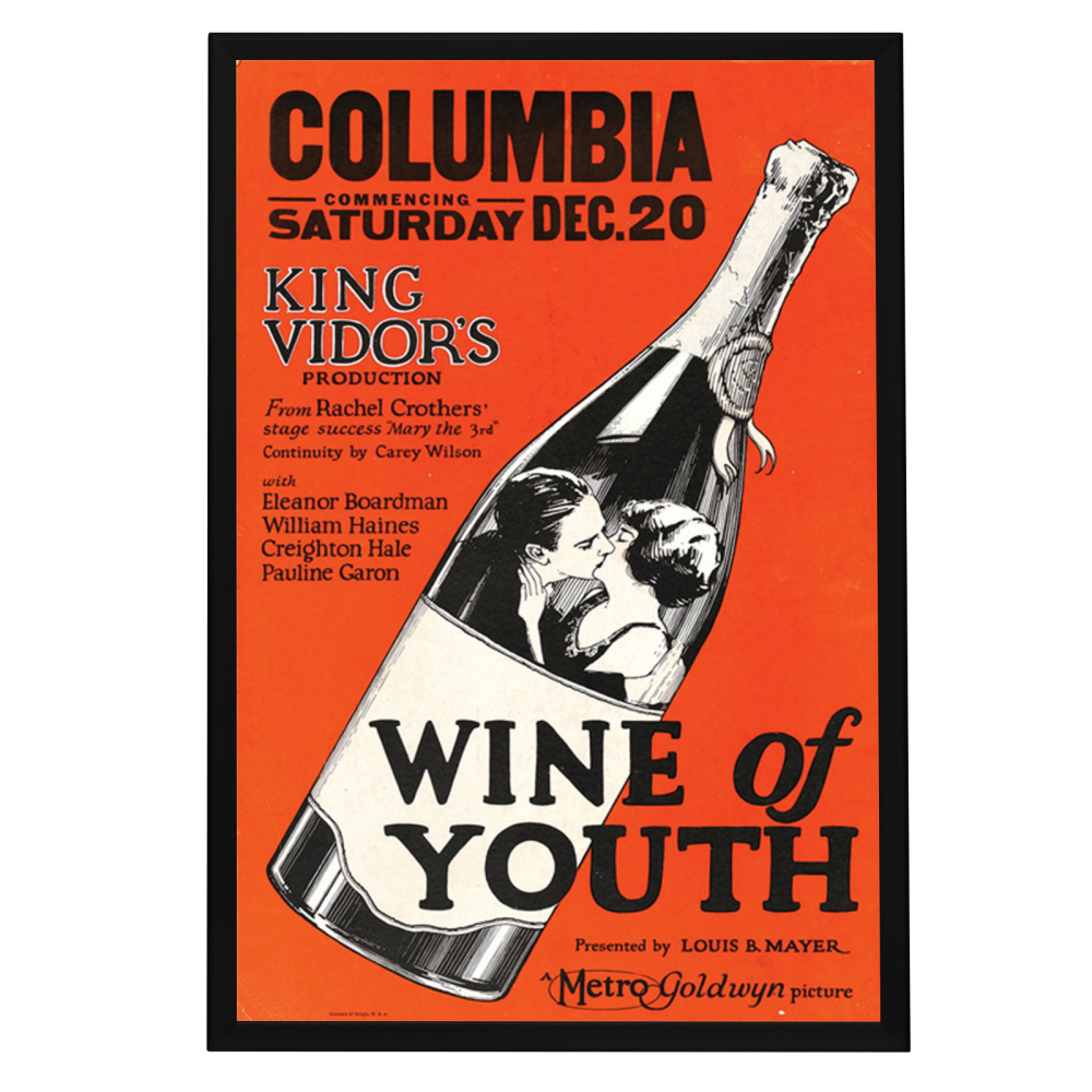 "Wine Of Youth" (1924) Framed Movie Poster