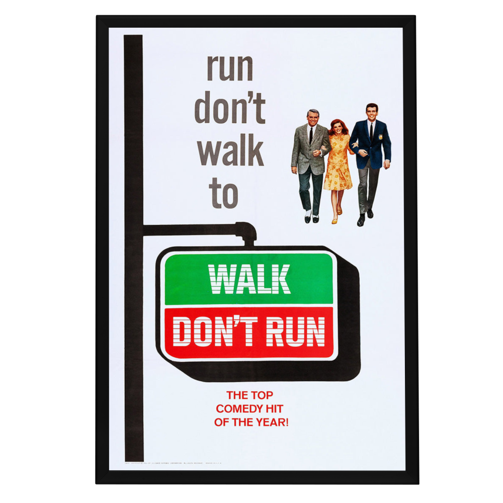 "Walk Don't Run" (1966) Framed Movie Poster