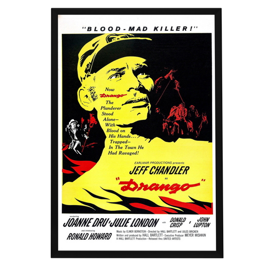 "Drango" (1957) Framed Movie Poster