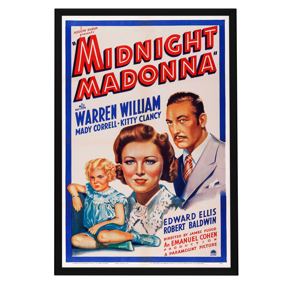 "Midnight Madonna" (1937) Framed Movie Poster