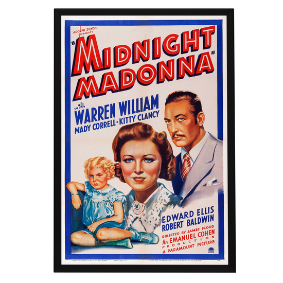 "Midnight Madonna" (1937) Framed Movie Poster