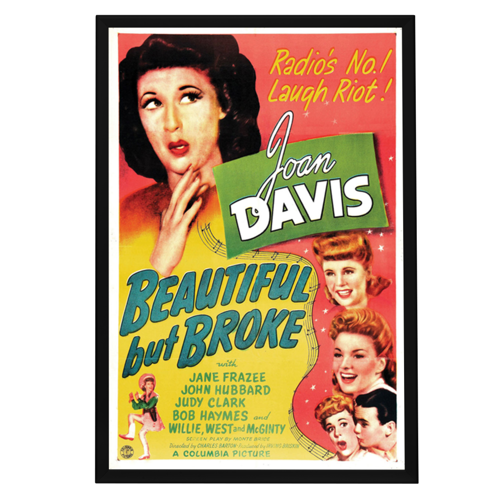 "Beautiful But Broke" (1944) Framed Movie Poster