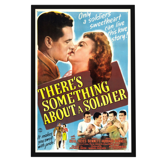 "There's Something About A Soldier" (1943) Framed Movie Poster