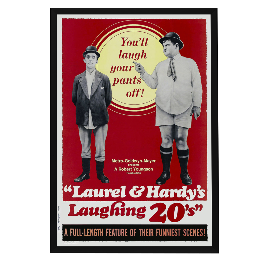 "Laurel and Hardy's Laughing 20's" (1965) Framed Movie Poster