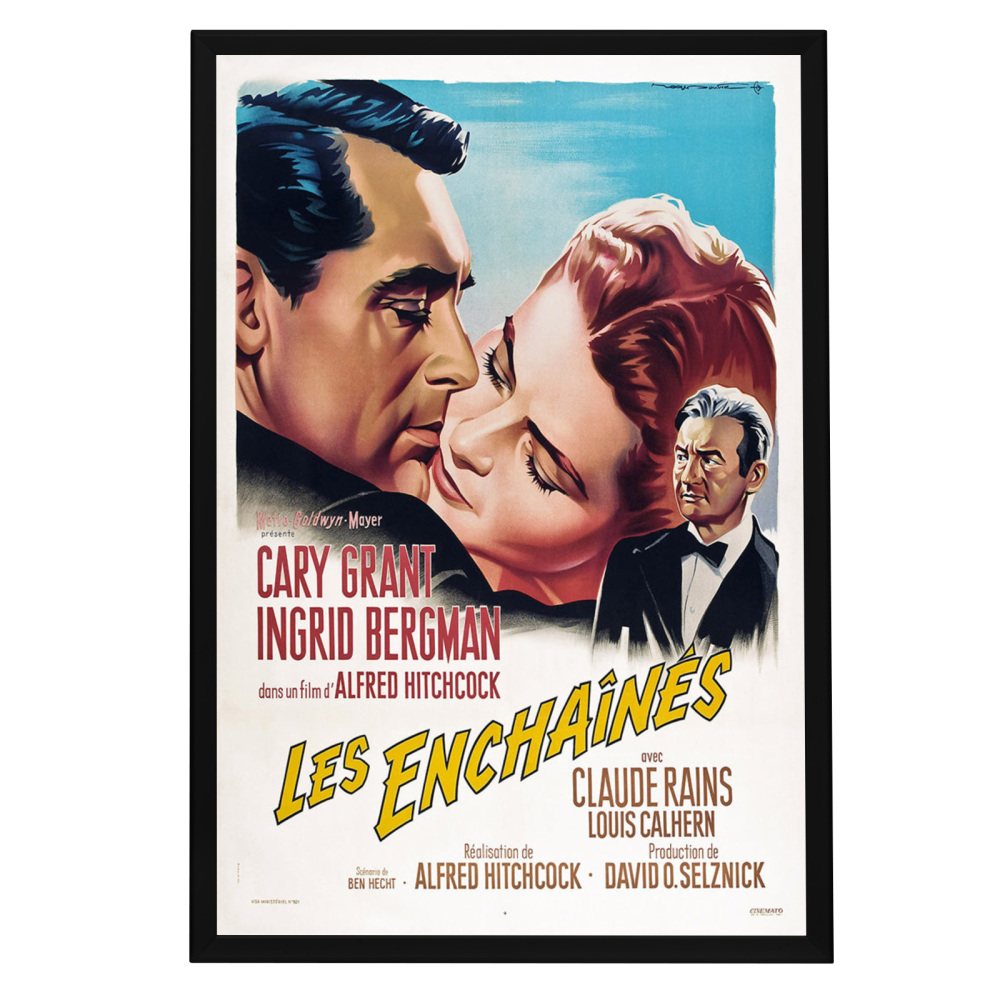 "Notorious (French)" (1946) Framed Movie Poster