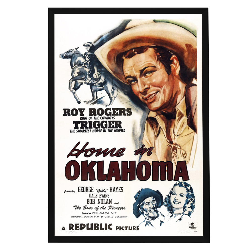 "Home In Oklahoma" (1946) Framed Movie Poster