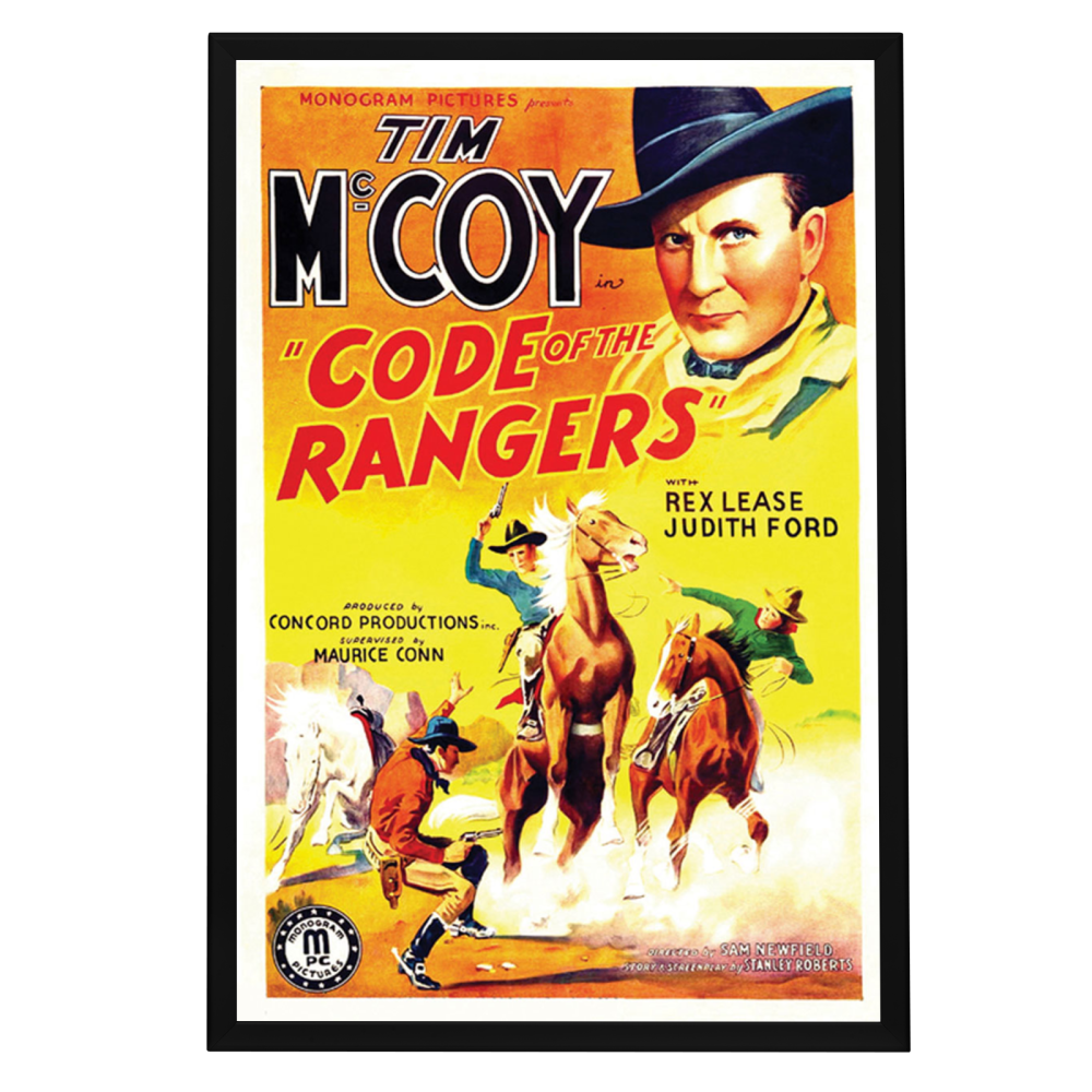 "Code Of The Rangers" (1938) Framed Movie Poster