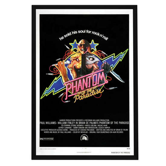 "Phantom Of The Paradise" (1974) Framed Movie Poster