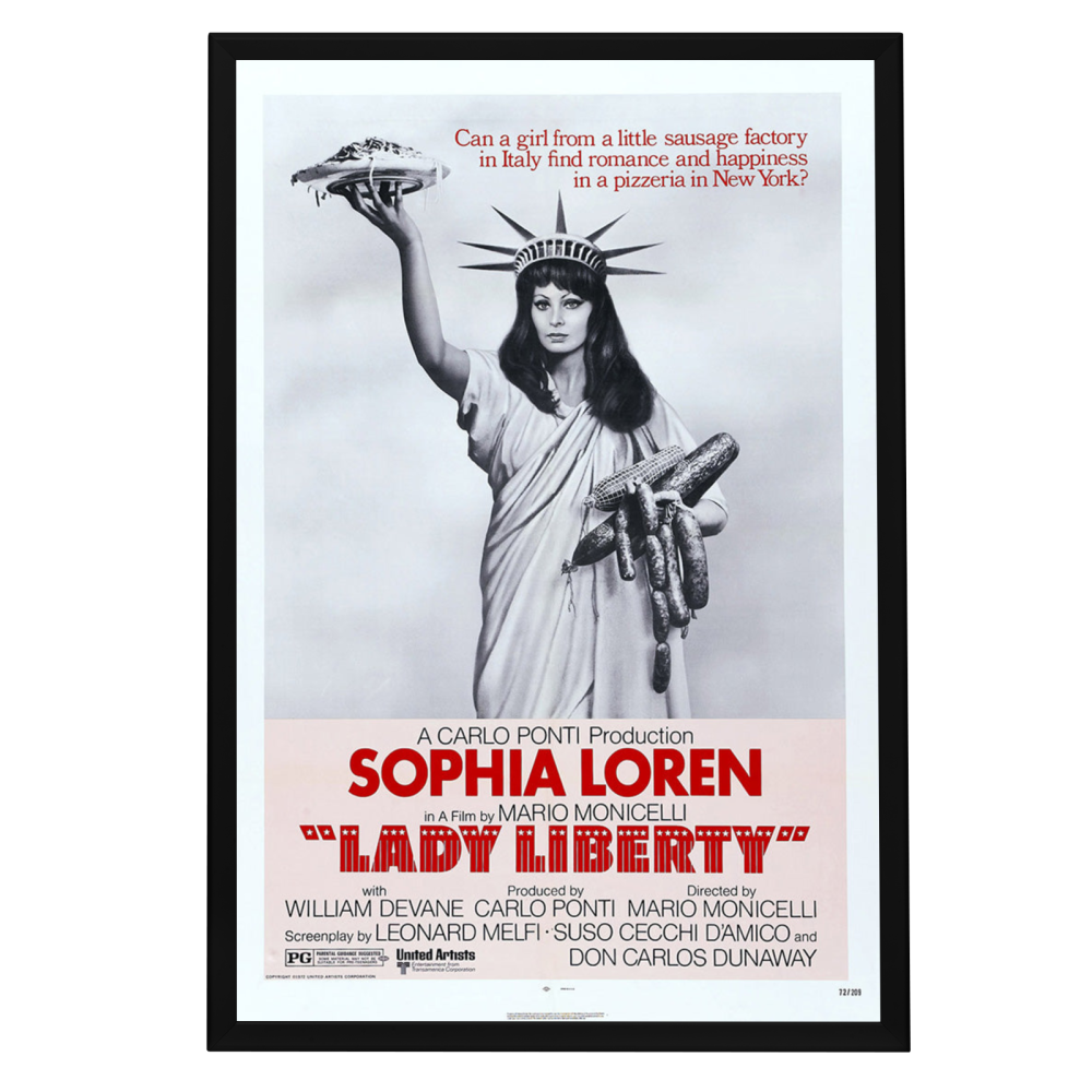 "Lady Liberty" (1972) Framed Movie Poster