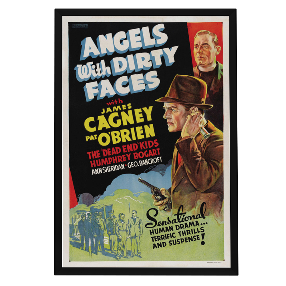 "Angels With Dirty Faces" (1938) Framed Movie Poster