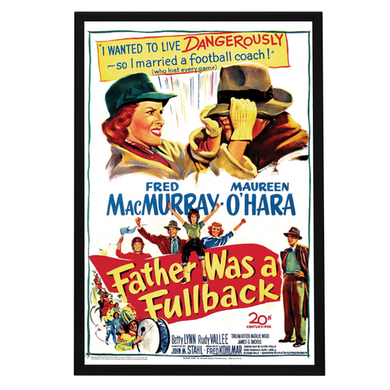 "Father Was A Fullback" (1949) Framed Movie Poster