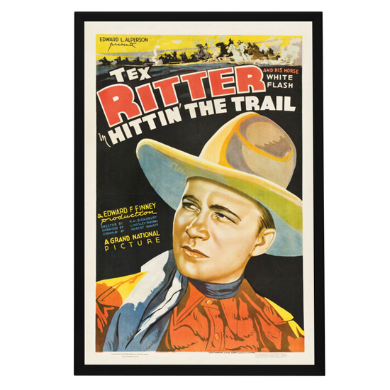 "Hittin' The Trail" (1937) Framed Movie Poster