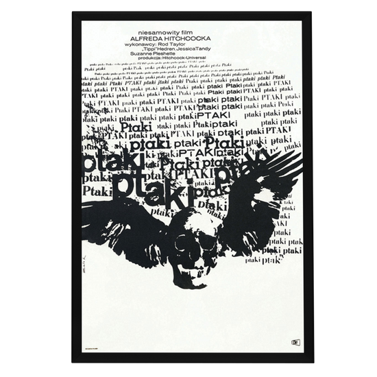 "Birds" (1963) Framed Movie Poster