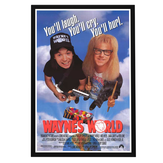 "Wayne's World" (1992) Framed Movie Poster