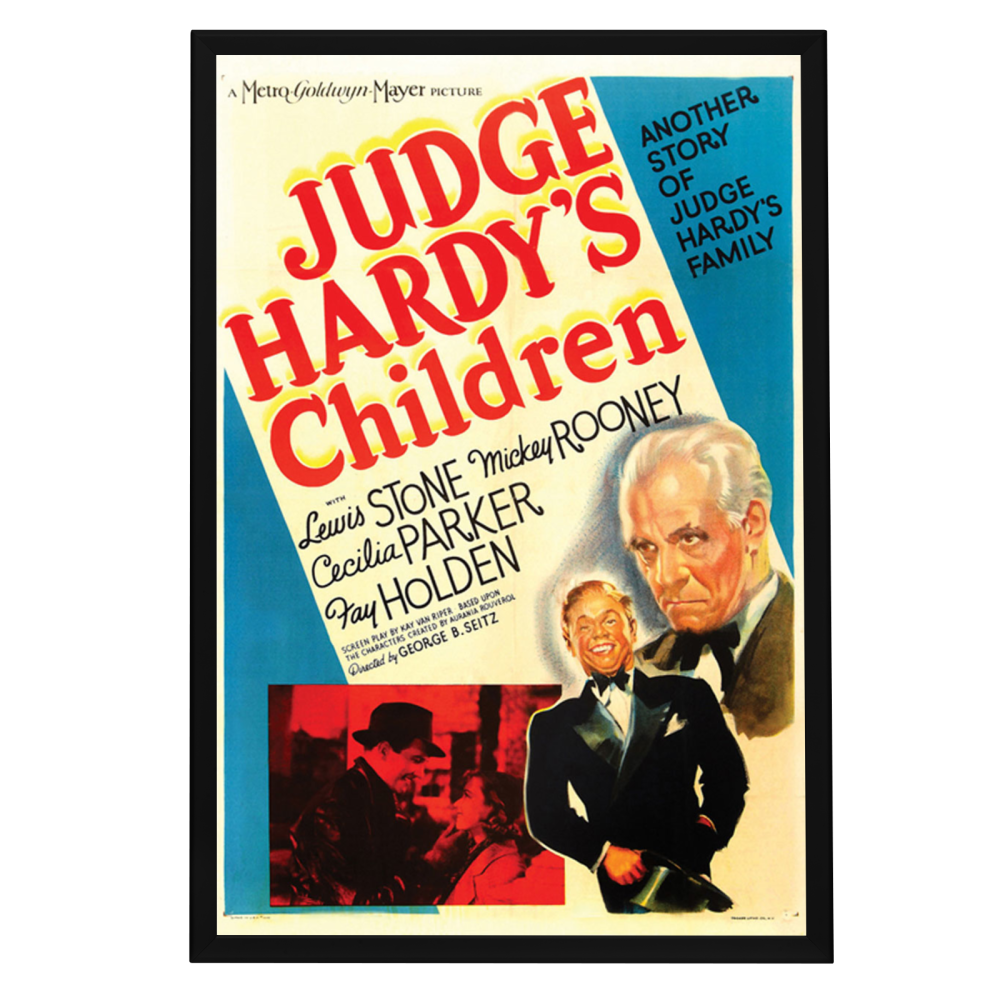 "Judge Hardy's children" (1938) Framed Movie Poster