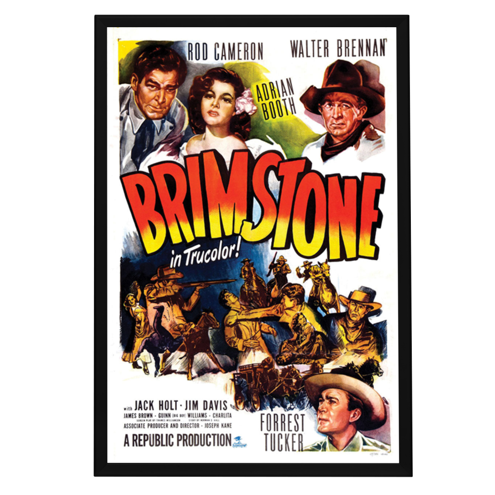 "Brimstone" (1949) Framed Movie Poster