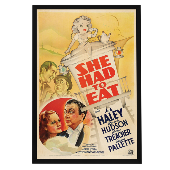 "She Had To Eat" (1937) Framed Movie Poster