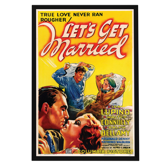 "Let's Get Married" (1937) Framed Movie Poster