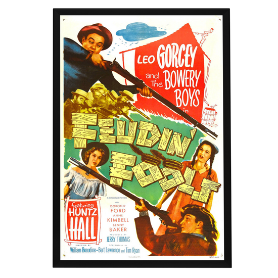 "Feudin' Fools" (1952) Framed Movie Poster