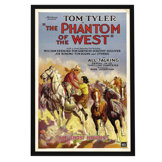 "Phantom Of The West" (1931) Framed Movie Poster