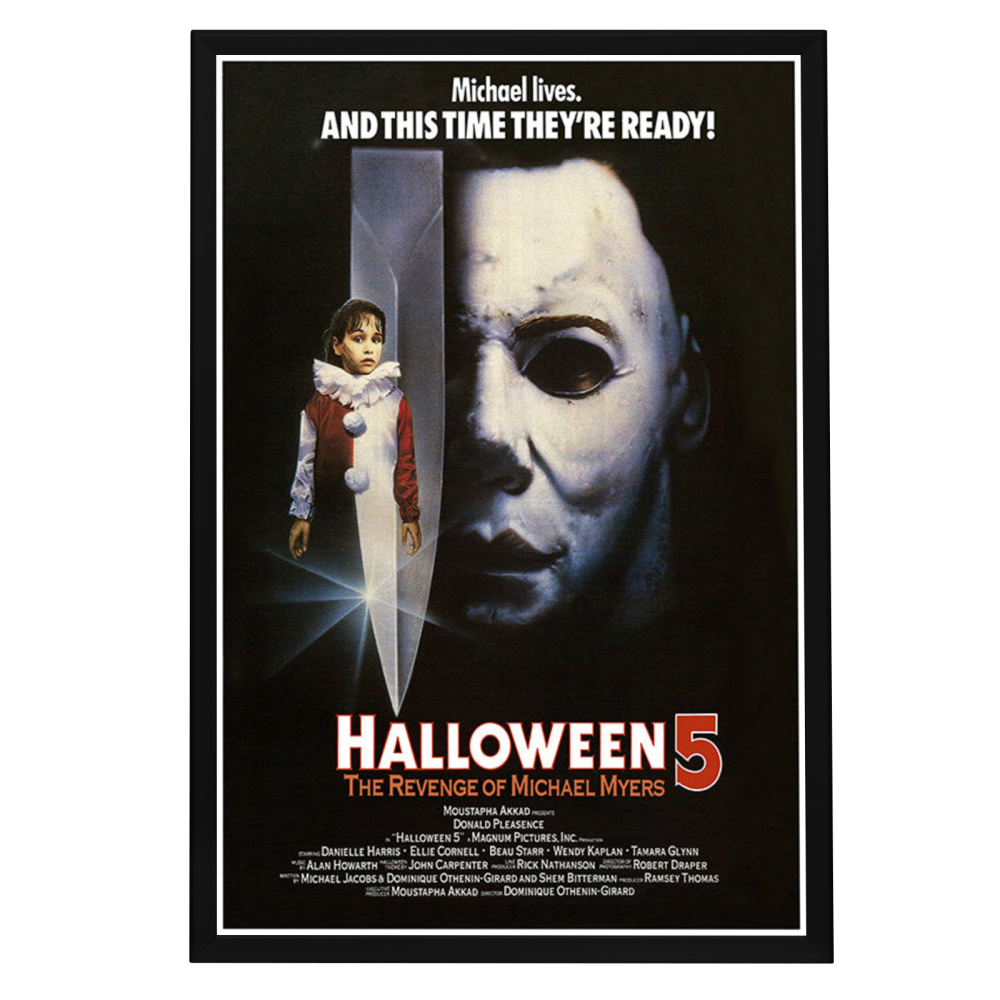 "Halloween V: The Revenge of Michael Myers" (1989) Framed Movie Poster