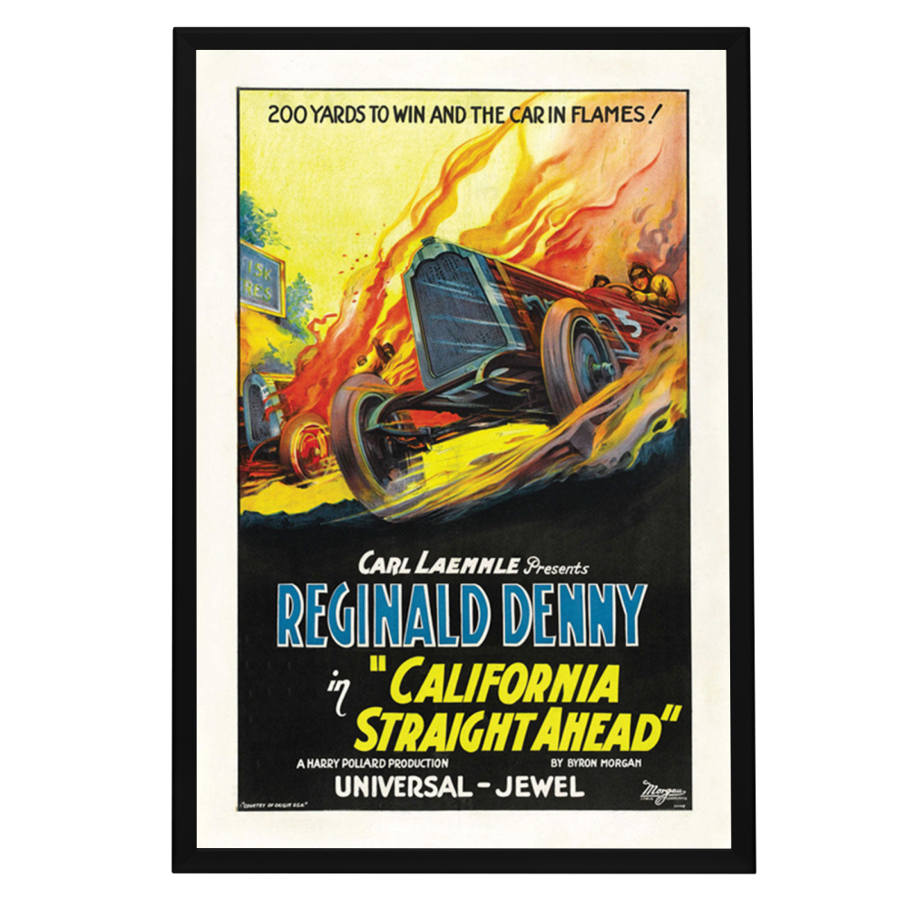 "California Straight Ahead" (1937) Framed Movie Poster