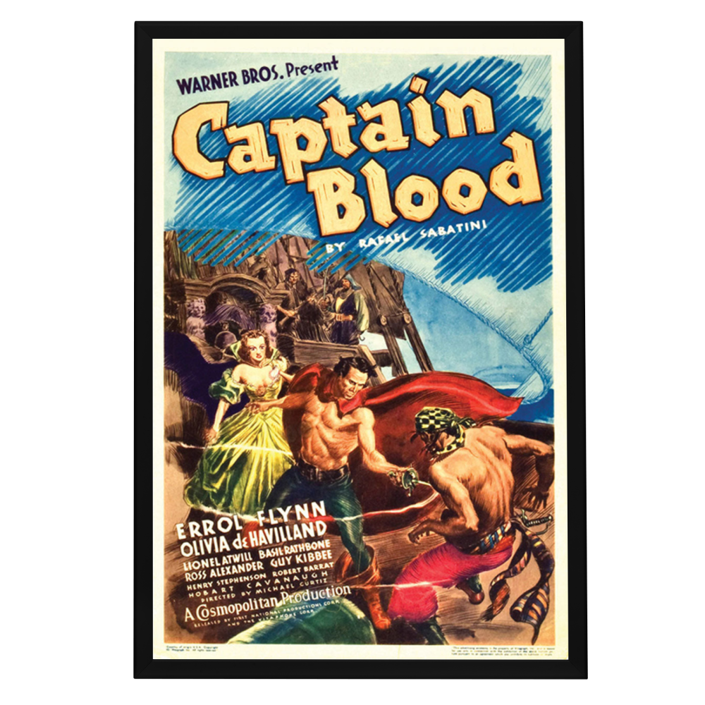 "Captain Blood" (1935) Framed Movie Poster