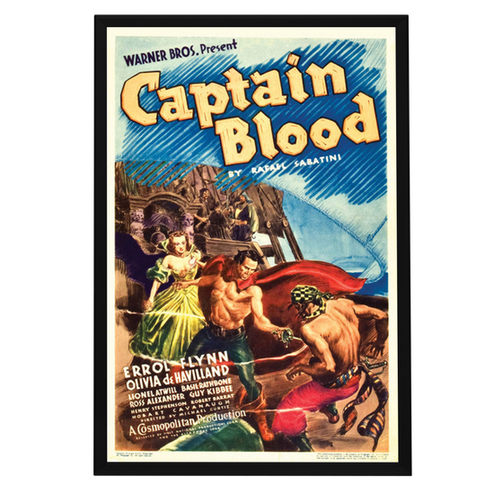 "Captain Blood" (1935) Framed Movie Poster