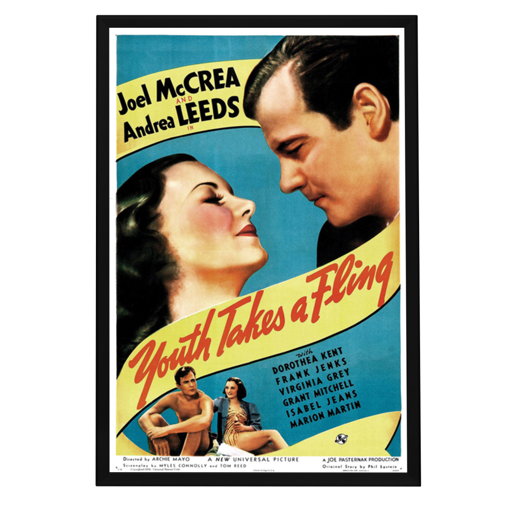 "Youth Takes A Fling" (1938) Framed Movie Poster